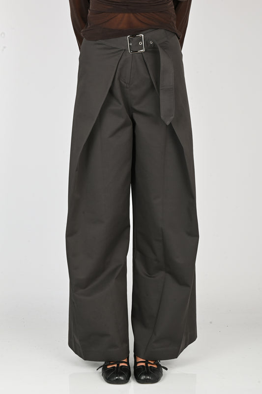 Wynn Hamlyn 'Utility Wrap' Trouser in Charcoal
