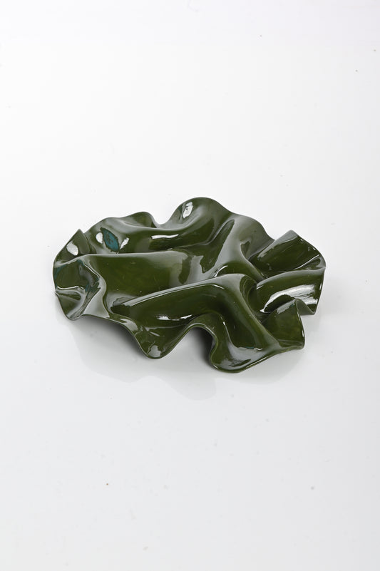Jess Sellinger 'Wave' Wall Sculpture in Moss