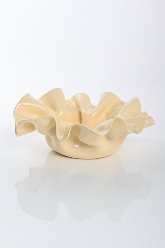Jess Sellinger 'Wave Bowl' In Cream