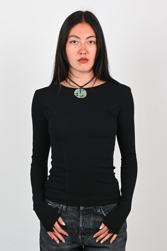 Won Hundred 'Irene' Long-sleeve Top in Black