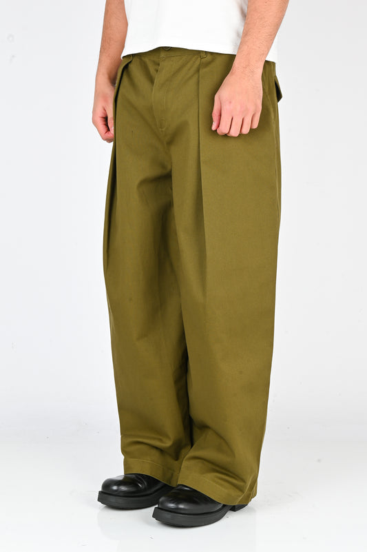 Checks 'Hakama' Pants in Olive
