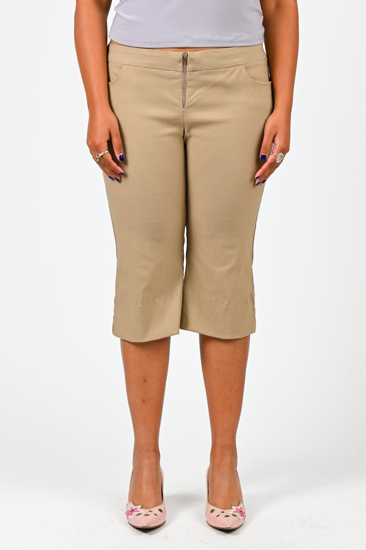 Sabi Low Rise Capri Pant in Taupe