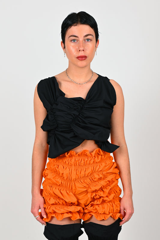 Katalyst 'Handkerchief' Top In Black