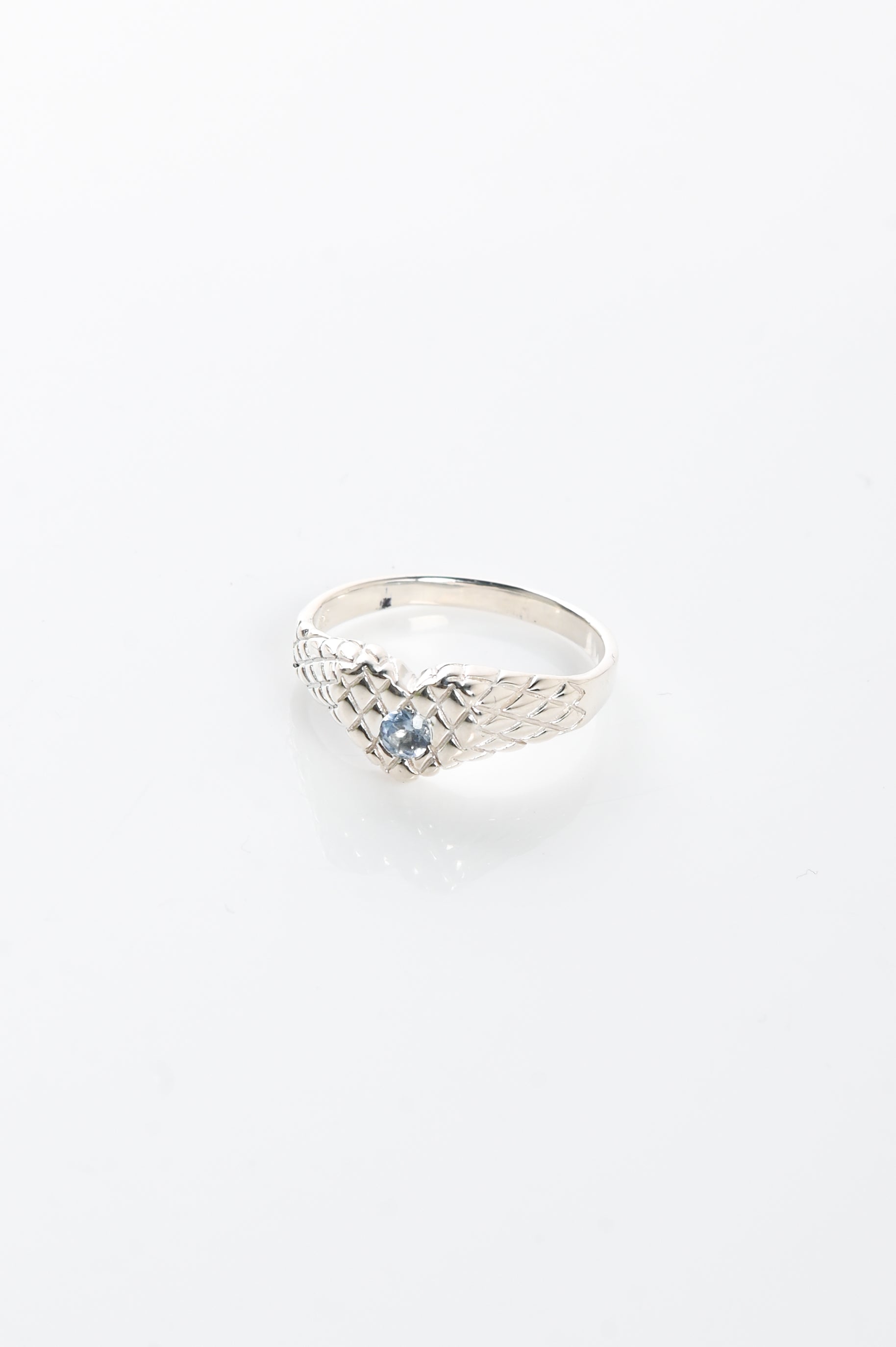 27mollys Mini Heart Signet with Stone