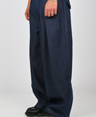 Checks 'Hakama' Pants in Indigo Denim