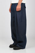 Checks 'Hakama' Pants in Indigo Denim