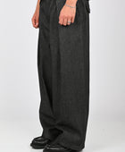 Checks 'Hakama' Pants in Black Denim