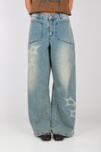 Arthur 'Slouchy' Spike Jeans in Worn Blue
