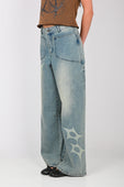 Arthur 'Slouchy' Spike Jeans in Worn Blue