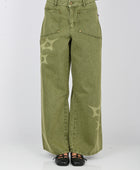 Arthur 'Slouchy' Spike Jeans in Swamp