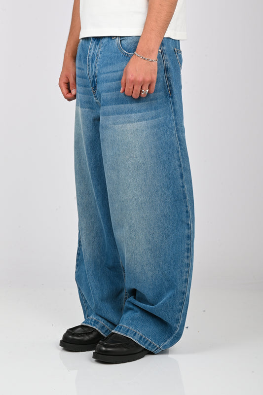 Checks 'Puddle' Jeans in Blue Wash