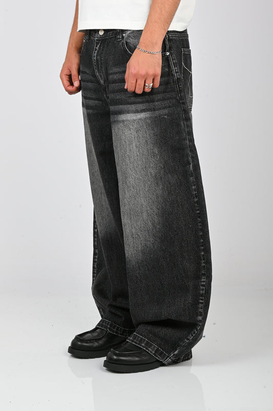 Checks 'Puddle' Jeans in Black Wash