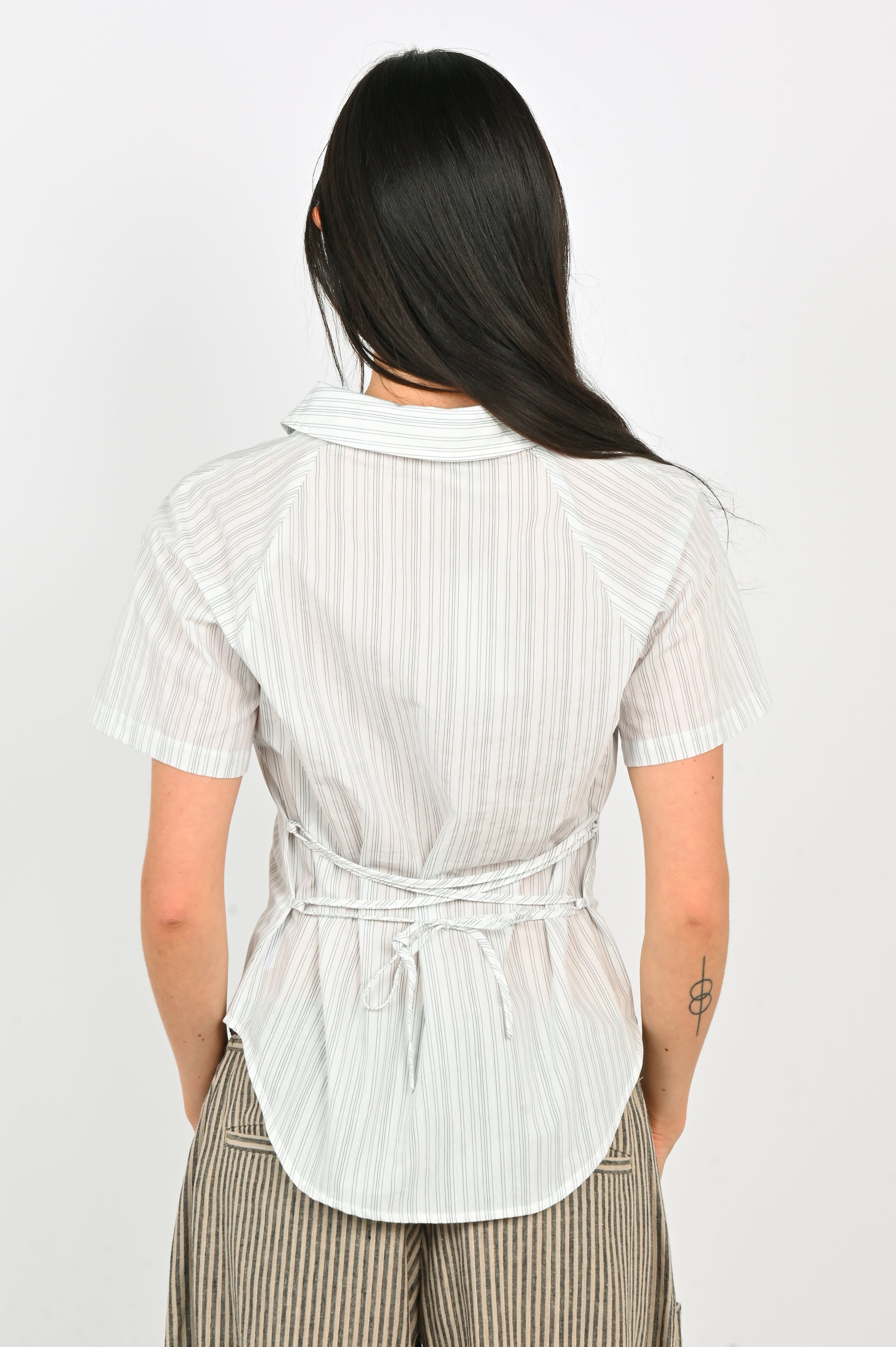 Arthur 'Raglan' Shirt in Lime Butterfly