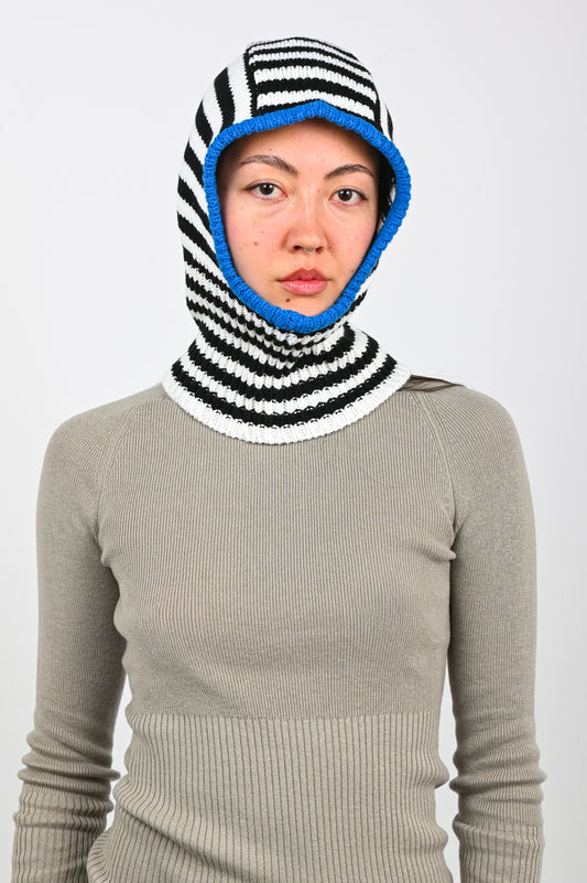 Arthur Mini Strip Balaclava in Mono