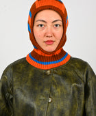 Arthur Apparel Odd Stripe Balaclava in Offset/Thermal