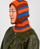 Arthur Apparel Odd Stripe Balaclava in Offset/Thermal
