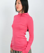 Arthur Hooded Skivvy in Pigment Pink