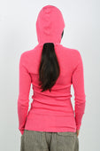 Arthur Hooded Skivvy in Pigment Pink