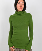 Arthur Hooded Skivvy in Pigment Green
