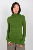 Arthur Hooded Skivvy in Pigment Green