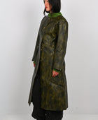 Arthur Structured Vinyl Coat in Lichen