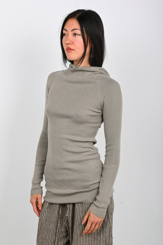 Arthur Hooded Skivvy in Plaster