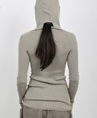 Arthur Hooded Skivvy in Plaster