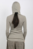 Arthur Hooded Skivvy in Plaster