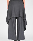 Arthur 'Origami' Skirt in Grey Pinstripe