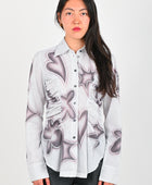 Arthur 'Ruffle' Blouse in Stencil
