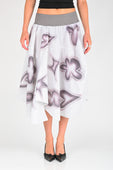 Arthur 'Drape' Panel Skirt in Stencil