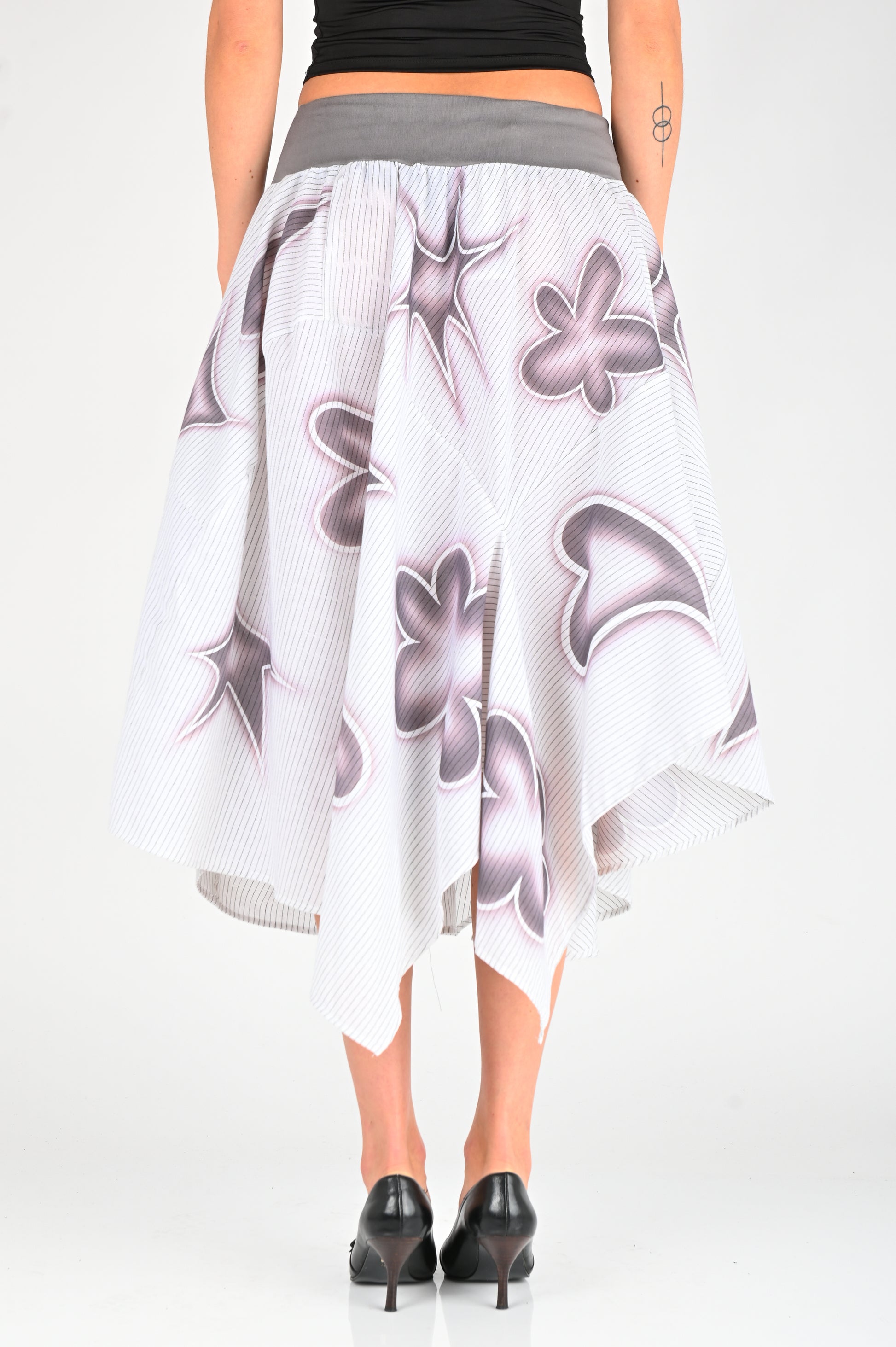 Arthur 'Drape' Panel Skirt in Stencil