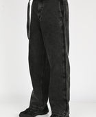 Beach Brains 'Work Cut' Jeans in Washed Black