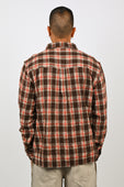 Beach Brains LS 'Pocket' Shirt in Brown/Red
