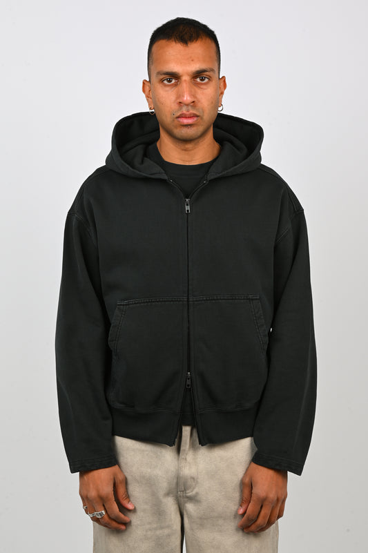 Beach Brains 'Tour' Zip Hood in Black