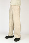 Beach Brains 'Work Cut' Jeans in Ecru