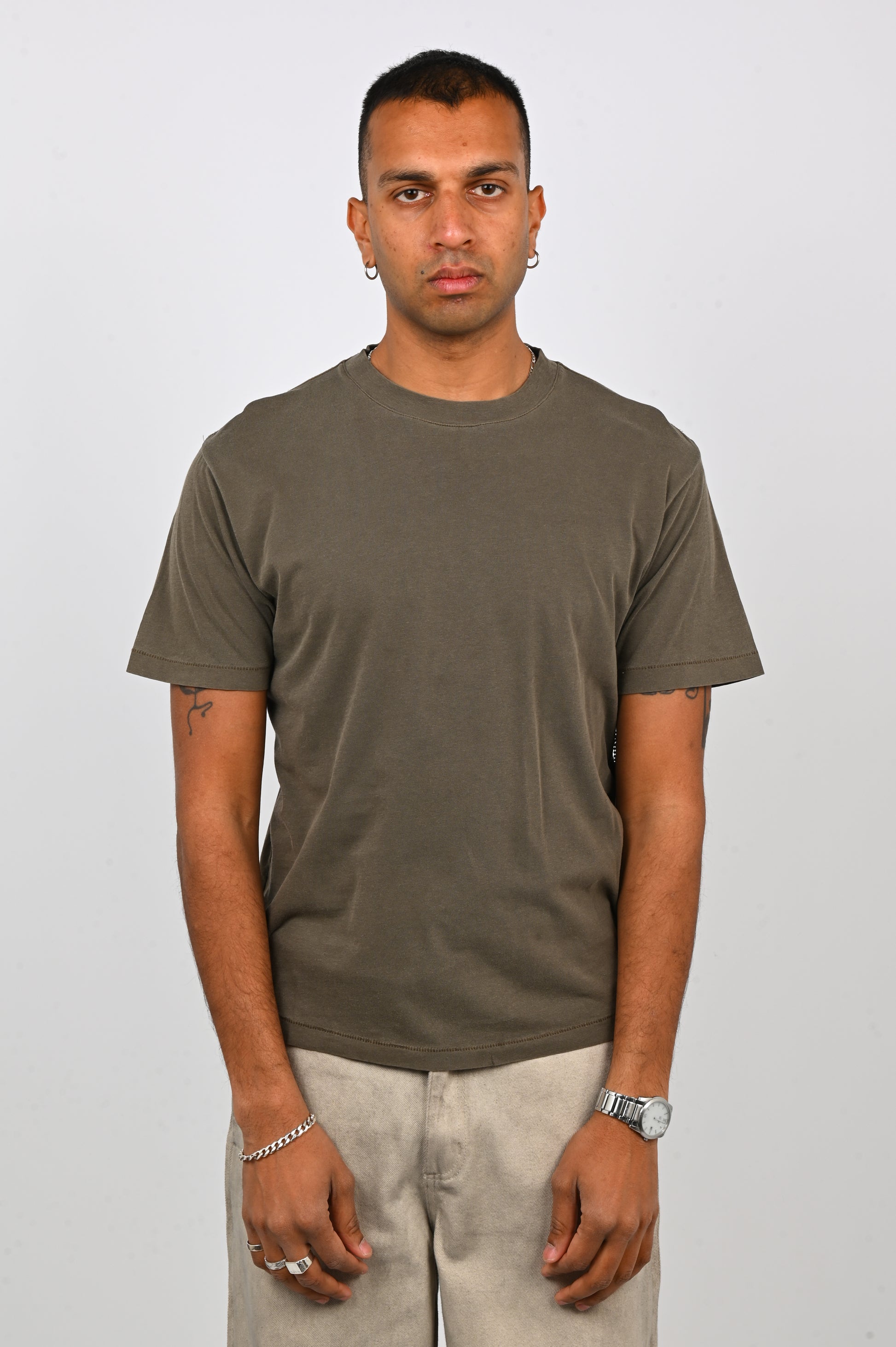 Beach Brains 'Tide' Tee in Brown