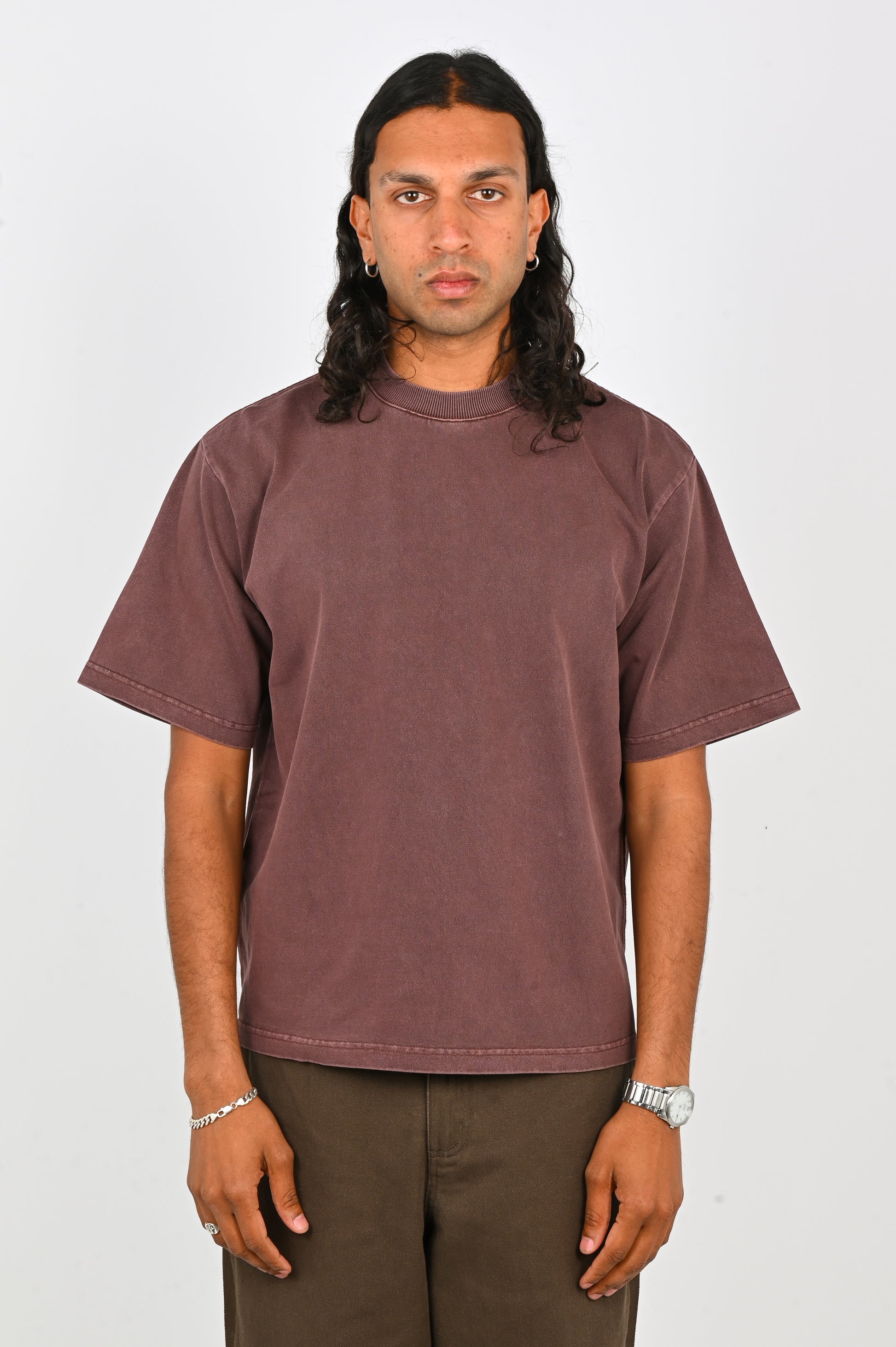Beach Brains 'Dream' Tee in Plum
