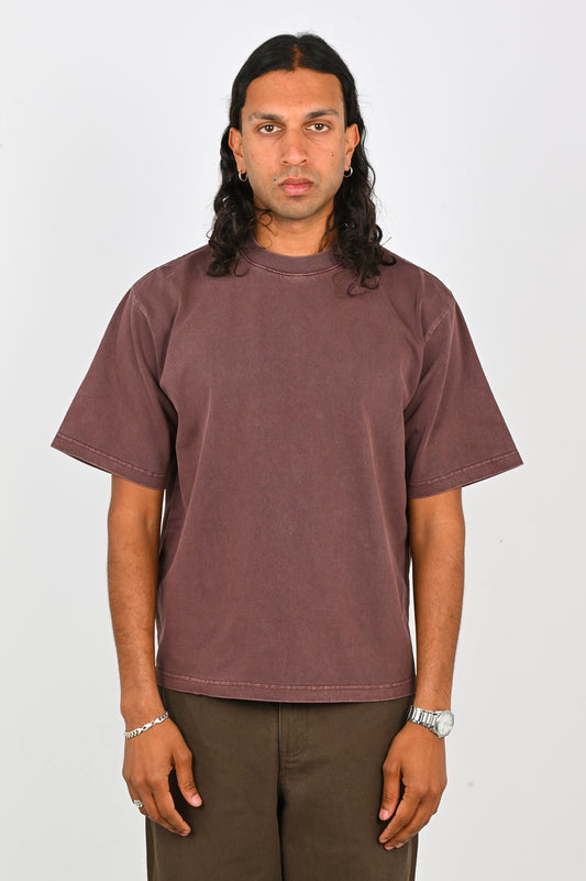 Beach Brains 'Dream' Tee in Plum
