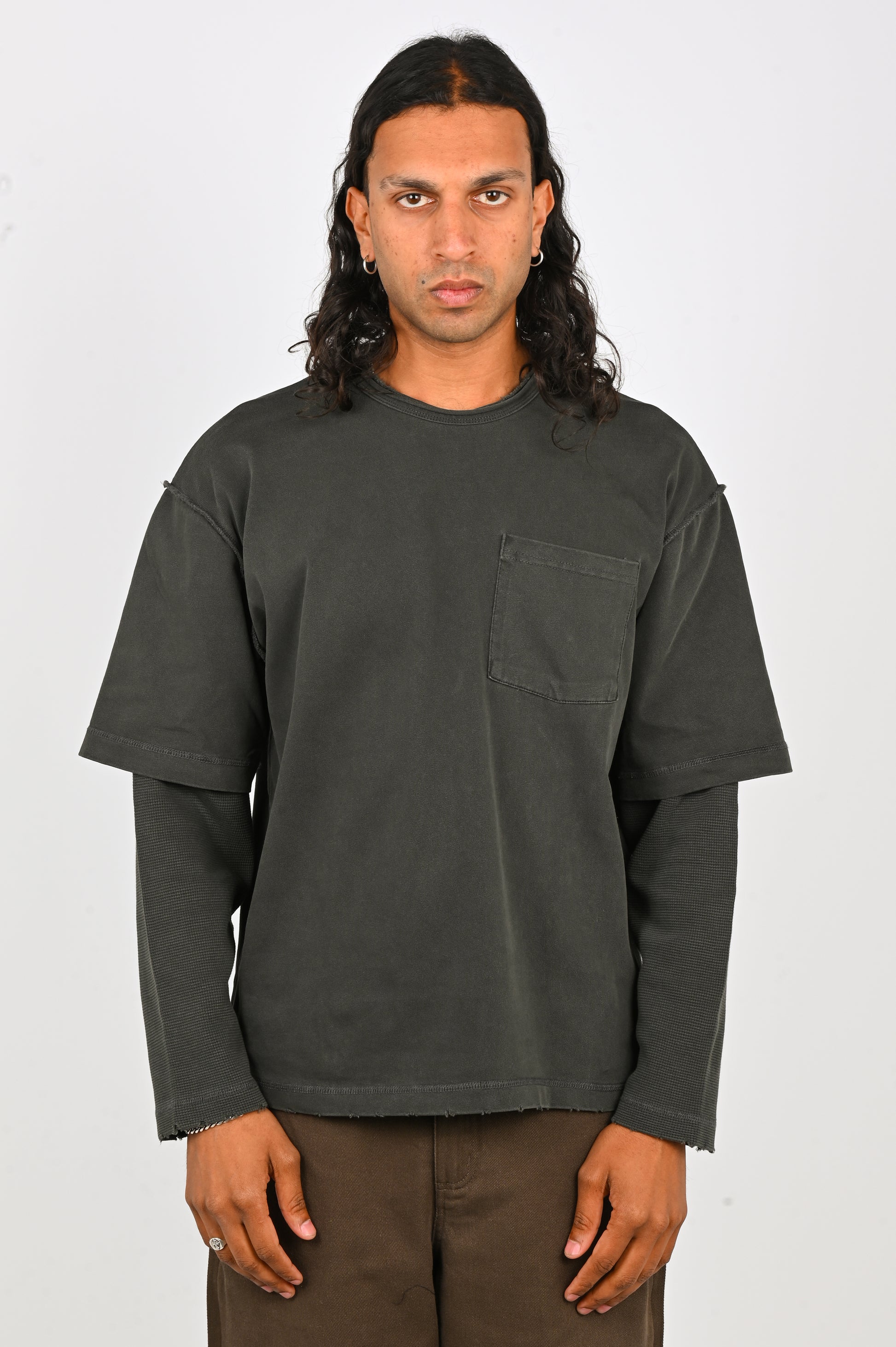 Beach Brains 'Dream' Layer LS in Charcoal
