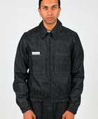 Madre Natura 'Fig' Denim Bomber Jacket