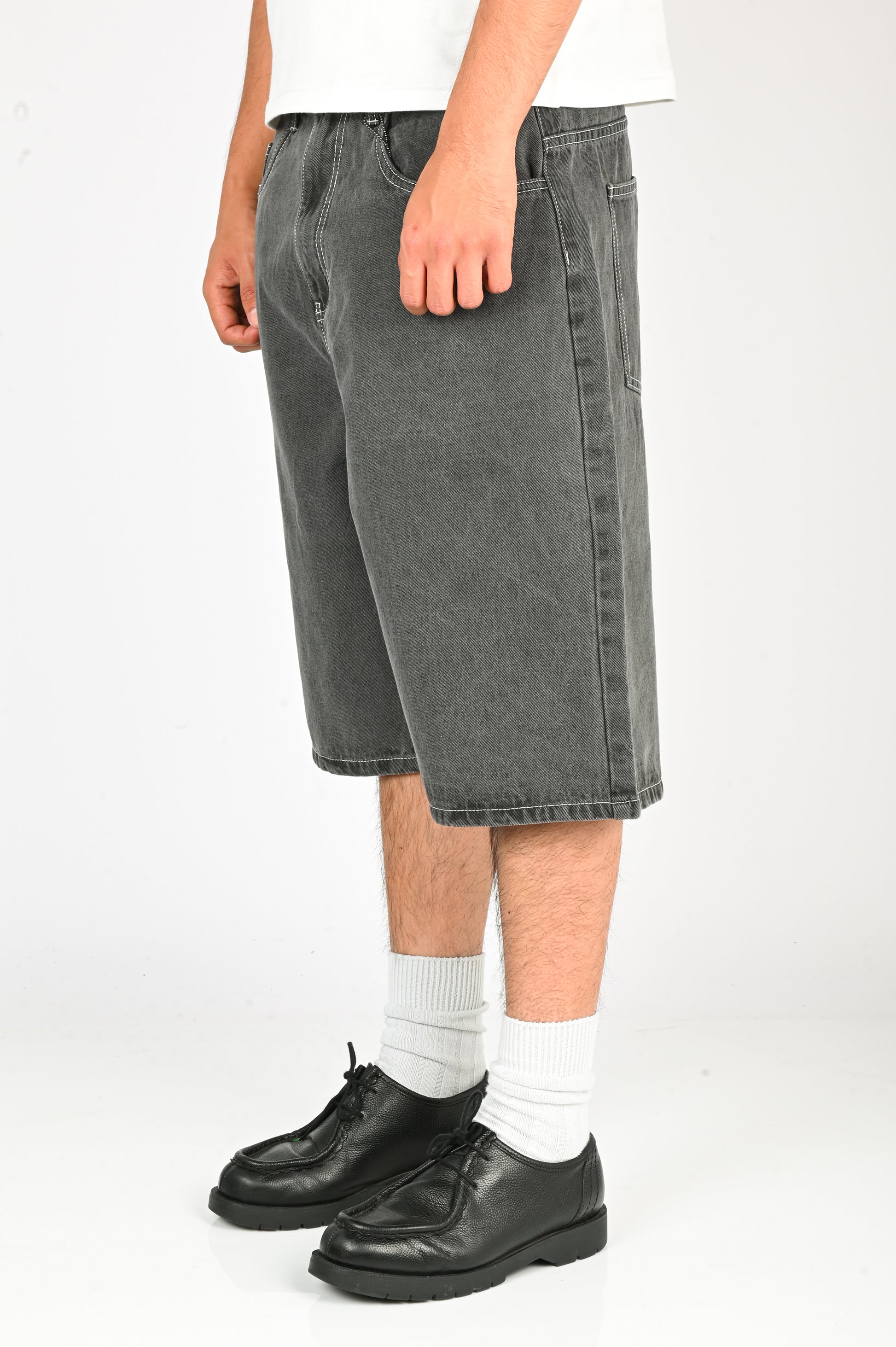 BeWider 'Super Loose' Shorts in Light Grey
