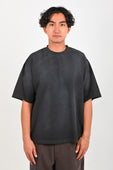 Beach Brains Boxy Tee in Sun Faded Black