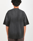 Beach Brains Boxy Tee in Sun Faded Black