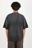 Beach Brains Boxy Tee in Sun Faded Black