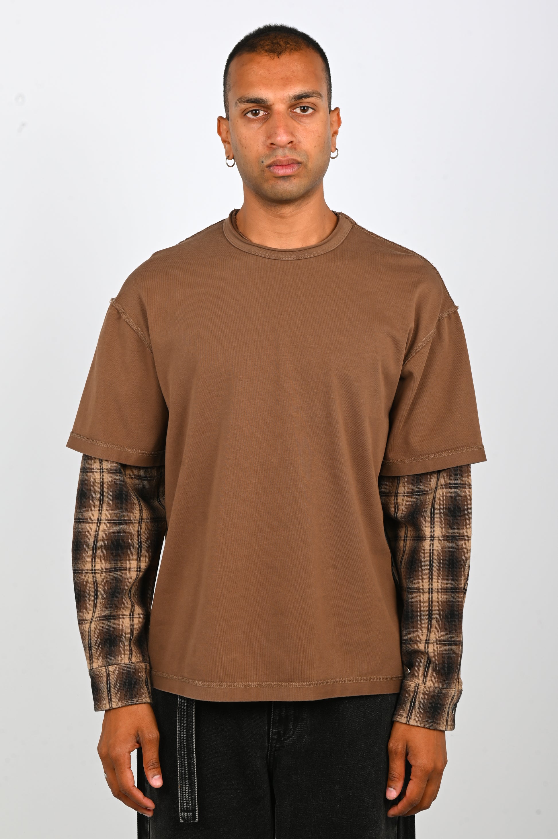 Beach Brains 'Dead End' Shirt in Brown
