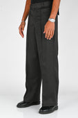Beach Brains 'Shadow' Suit Pant in Black Herringbone