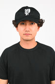 Pseushi 'Washed Twill' Baseball Cap in Black