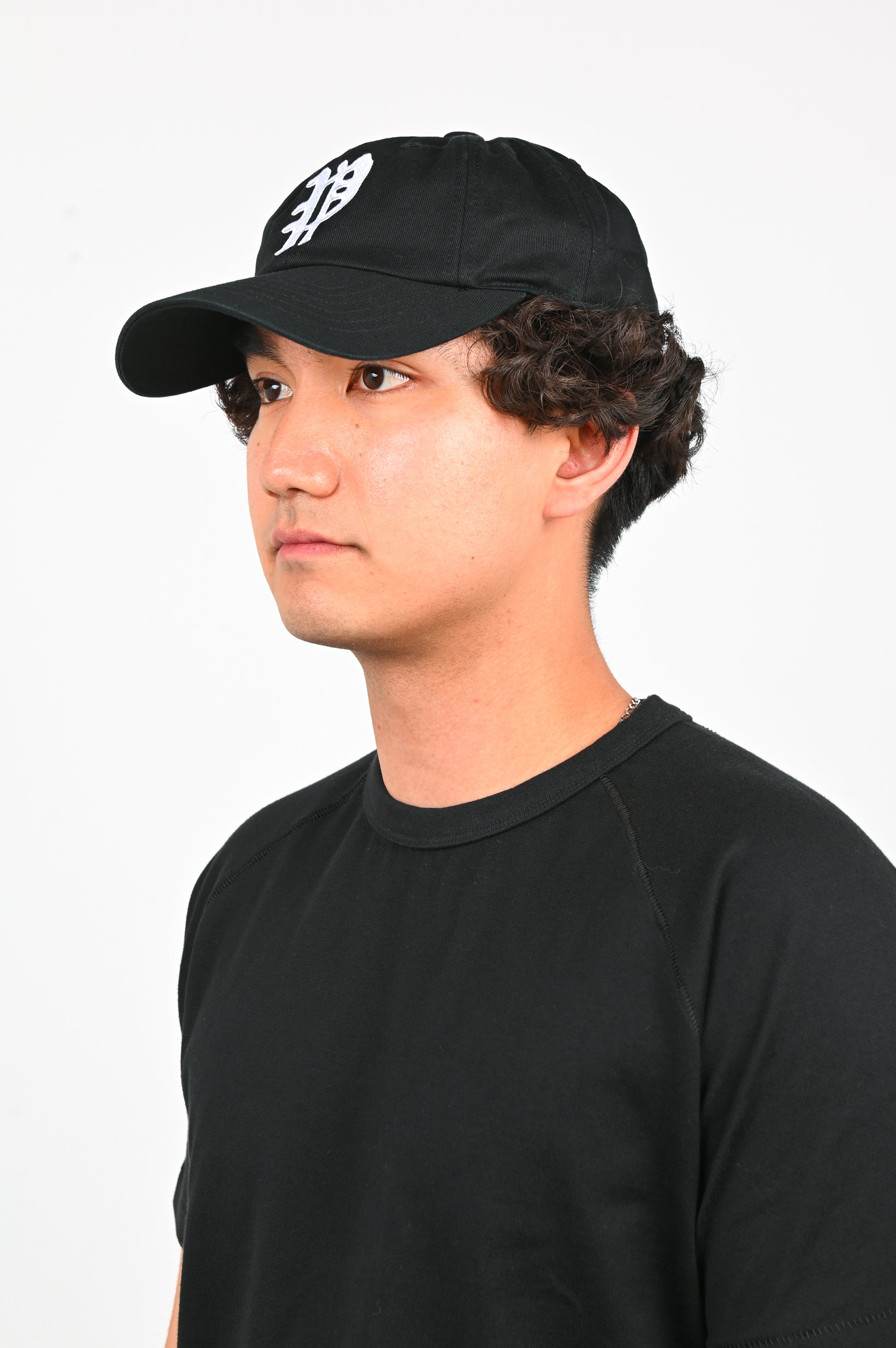 Pseushi 'Washed Twill' Baseball Cap in Black