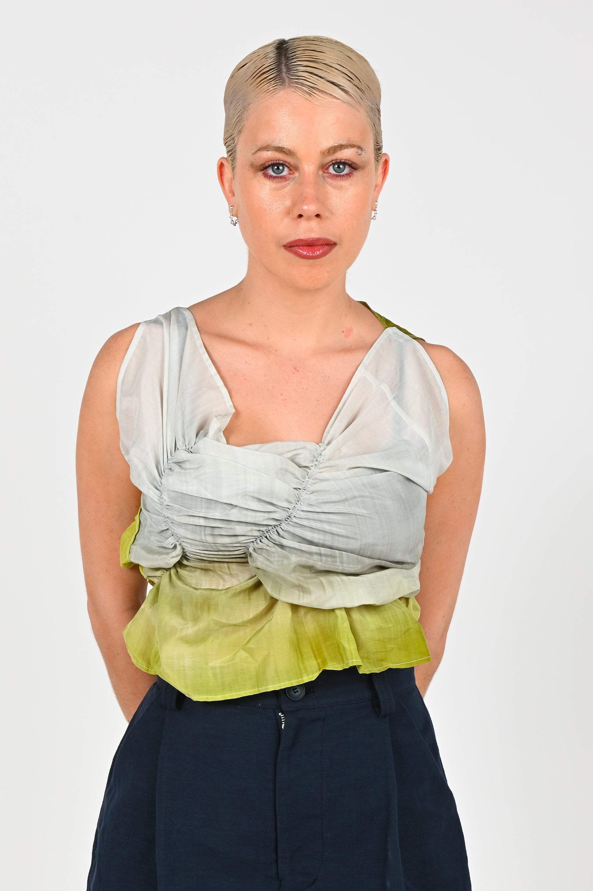 KATALYST 'Handkerchief' Top in Chartreuse